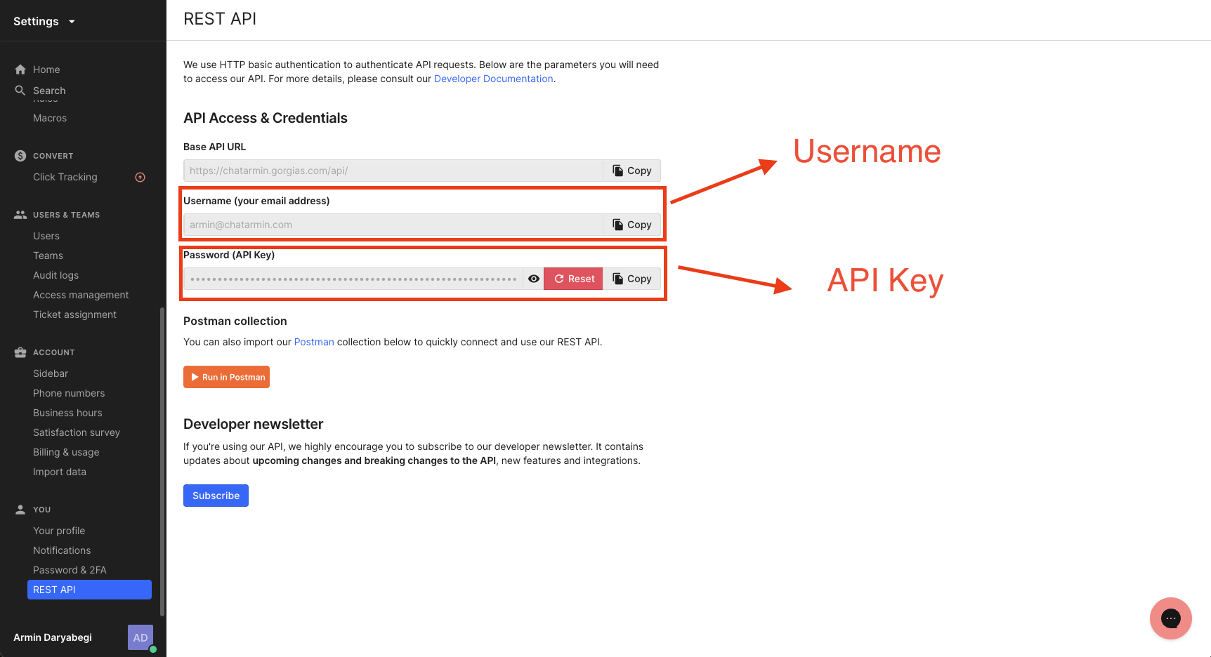 gorgias integration setup 1